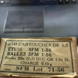 MAS 45 munitions réglementaires 22lr- 250 cartouches