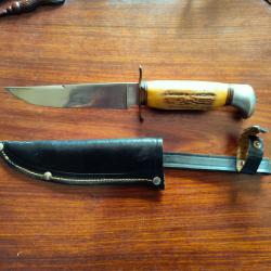 Couteau chasse scout Sabatier vintage