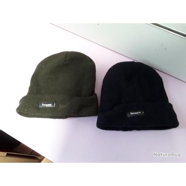 Lot de 2 bonnest Thinsulate chaud