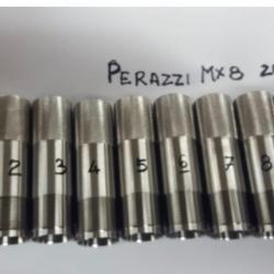 Chokes pour Perazzi MX2000 et MX8. Tous les serrages de 1/10 à full 10/10. Vendu à l'unité