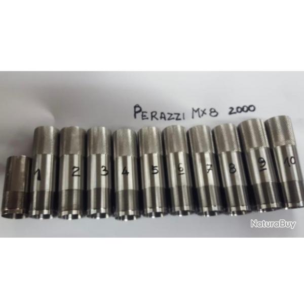 Chokes pour Perazzi MX2000 et MX8. Tous les serrages de 1/10  full 10/10. Vendu  l'unit