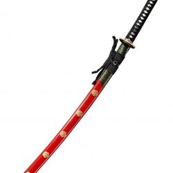 Katana "Mon" avec lame Martelé
