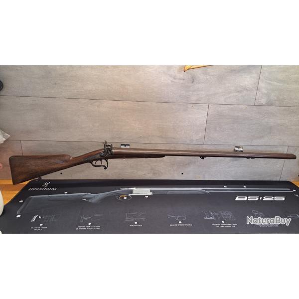 Fusil  poudre noir belle finition jasp _ Ancien