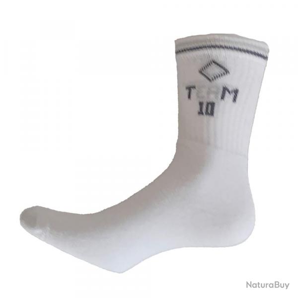 Lot de 3 paires de chaussettes blanches : tailles 39/42 et 43/46