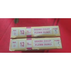Lot 2 boites de Cartouches 12/70 - Gilles Flers- grand culot BG - plomb 5