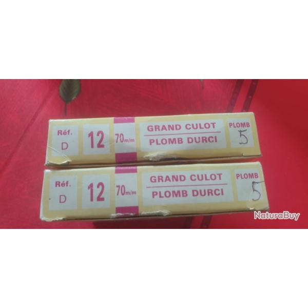 Lot 2 boites de Cartouches 12/70 - Gilles Flers- grand culot BG - plomb 5