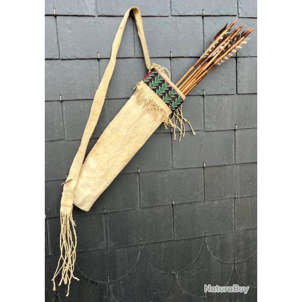 Carquois indien des plaines et ses 8 flches