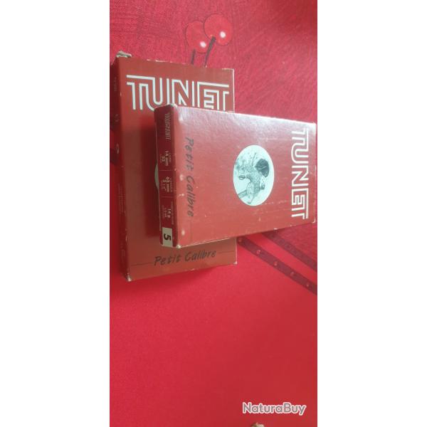 Lot 2 botes 10 cartouches marque Tunet- calibre 14 mm - plomb 5