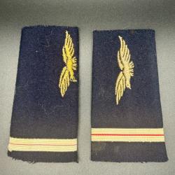 (68.001) Paire de fourreaux d'épaule d'adjudant chef de l'armée de l'air
