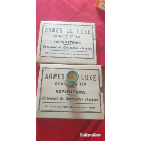 Lot 2 botes de 10 cartouches calibre 12 /70 poudre T - plomb 6 - armurerie Querne LAVAL