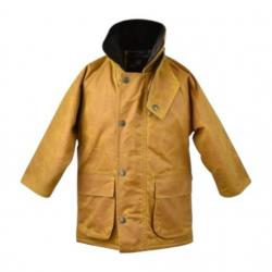 Manteau huilé enfant - jaune moutarde 7/8 ans