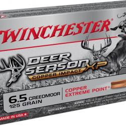 MUNITIONS WINCHESTER 6.5 Creedmor Extreme Point DEER SEASON 125gr X20