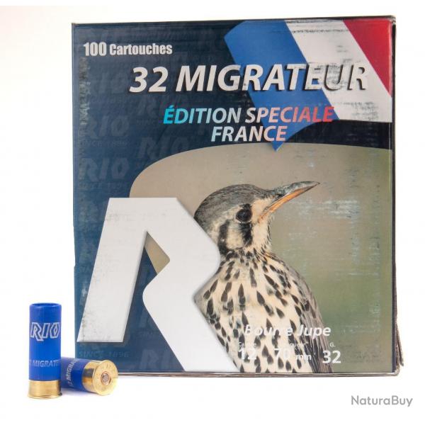 PACK CARTOUCHES RIO 12/70 MIGRATEUR BJ 32GR PB9 X100