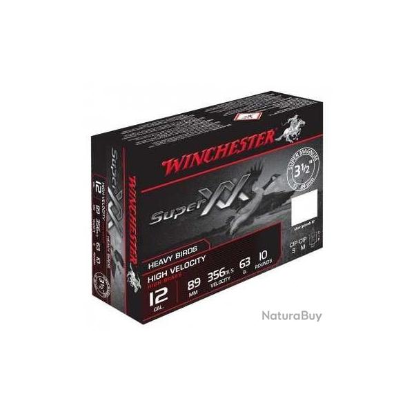MUNITIONS WINCHESTER SUPER XX MAGNUM 12/89 63G PB6 X10