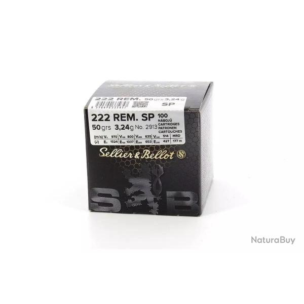 MUNITIONS SELLIER 222 VRAC X100