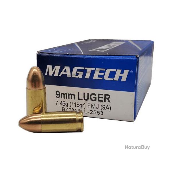 MUNITIONS MAGTECH 9MM FMJ 115GR X50