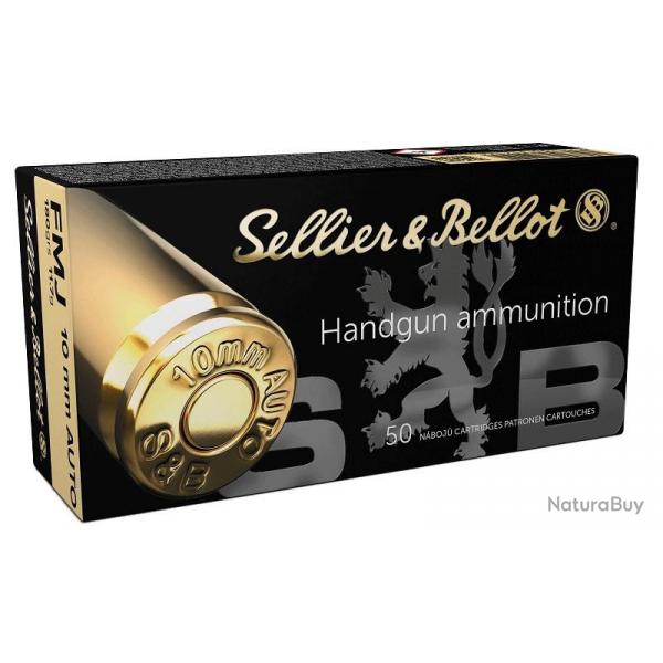 MUNITIONS SELLIER BELLOT 10MM AUTO FMJ 180GR X50