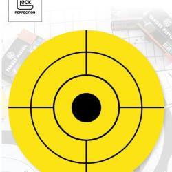CIBLES GLOCK 44 JAUNE PAQUET DE 25