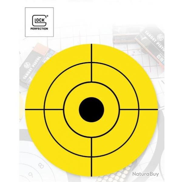 CIBLES GLOCK 44 JAUNE PAQUET DE 25