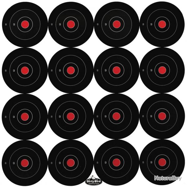 LOT DE 172 CIBLES 3'' REACTIVES DIRTY BIRD