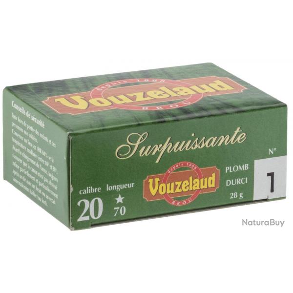 CARTOUCHES VOUZELAUD - SURPUISSANTE - CAL. 20/70 PB 10 X10