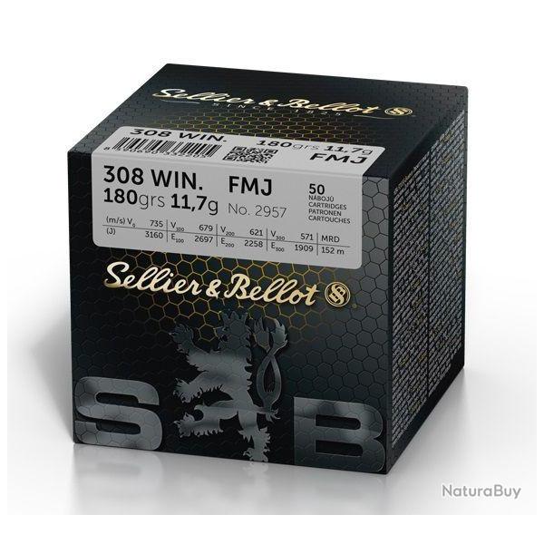 CARTOUCHES SELLIER BELLOT 308 WIN FMJ 11 .7 X50