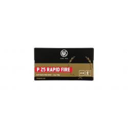 MUNITION RAPID FIRE RWS .22LR P25 2,6G X50
