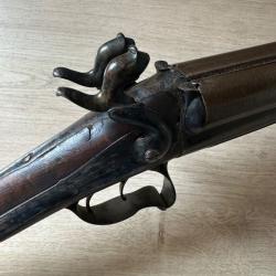 fusil juxtaposé Marque LEFAUCHEUX pour cartouches à broches calibre 16