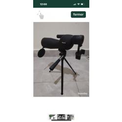 Télescope, étanche 25-75x60 avec trépied et support, téléphone, monoculaire