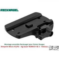 Montage Amovible ERA RECKNAGEL pour Rail de 22 mm - Aimpoint Micro H1/H2