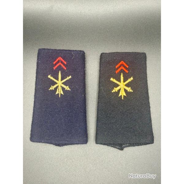 (71.001) Paire de fourreau d'paule de 2me classe Rgiment d'artillerie