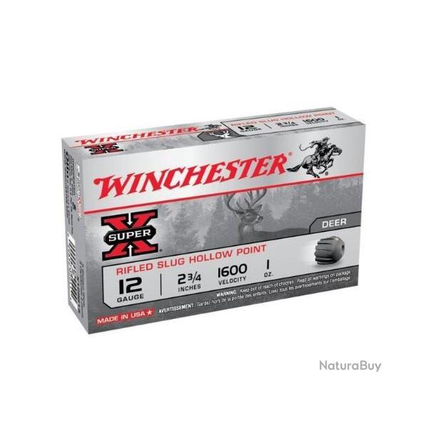 BALLES WINCHESTER SUPER-X SLUG RIFLED HP 12/76 28G X5