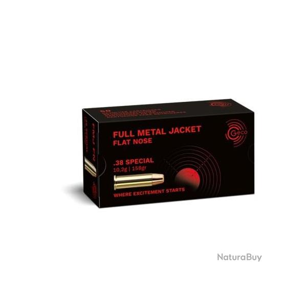 MUNITIONS GECO 38 SPECIAL FMJ 158GR X50
