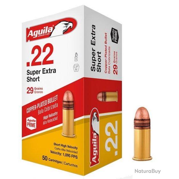 MUNITION AGUILA 22LR SHORT HV SP 29GR