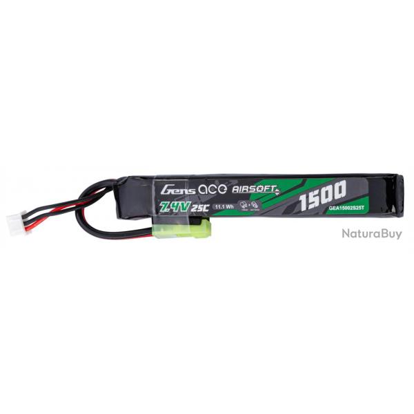 Batterie Li-Po -7.4V 1500 mAh Stick Tamiya GENSPOW