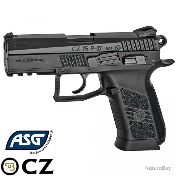 Rplique airsoft CO2 CZ 75 P-07 NBB ASG - rail tactique