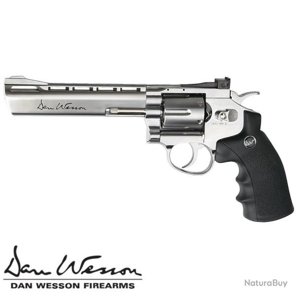 Pistolet  billes revolver Dan wesson 6, rplique airsoft calibre 6 mm, propulsion CO2, puissance l