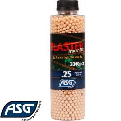 Billes traçantes airsoft 0,25g rouges ASG - fluo pour traceur