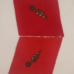 Pattes de col Officier Artillerie canetille 39/45