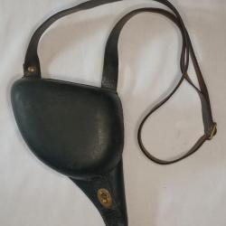 Etui révolver réglementaire 1892 cuir noir WW1