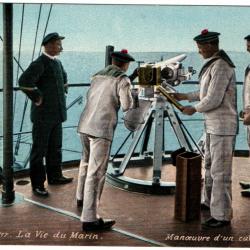 CPA - Marine Militaire - LA VIE DU MARIN MANOEUVRE CANON -N°1633