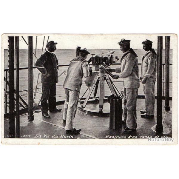 CPA - Marine Militaire - LA VIE DU MARIN MANOEUVRE CANON -N1627