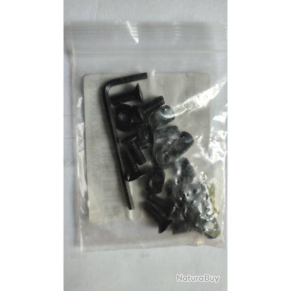 ensemble de remplacement de vis et crou en T pour sections de rail de  M-LOK