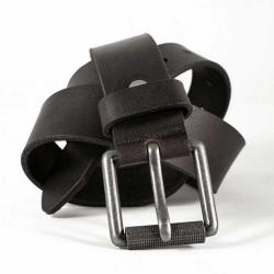 Ceinturon cuir Buffle Boucle Rouleau Marron