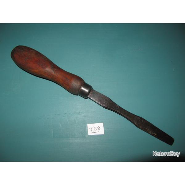 Tournevis ancien large plat-(rep T69bis)