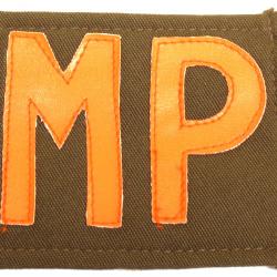 Patch MP à velcros Orange sur fond marron