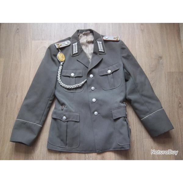 veste militaire Allemande NVA  grade galon fouragre