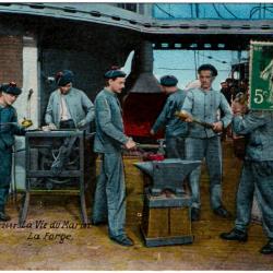CPA - Marine Militaire -   La Vie du Marin - La Forge -N°1642