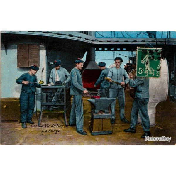 CPA - Marine Militaire -   La Vie du Marin - La Forge -N1642