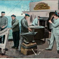 CPA - Marine Militaire -   La Vie du Marin - La Forge -N°1646